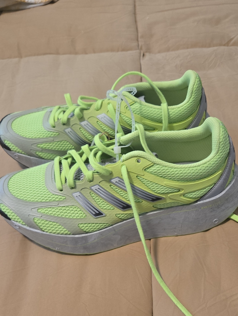 Neon Lime Women'sADIDAS Running Sneakers -